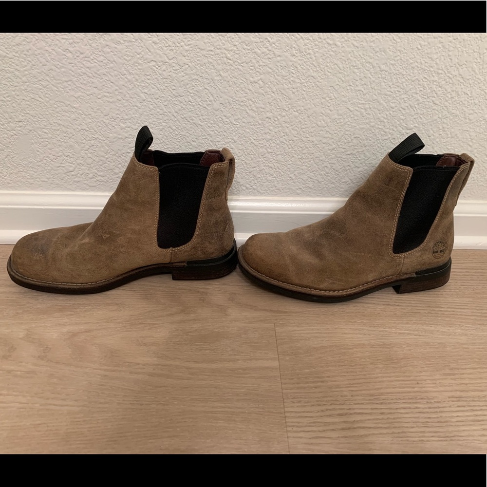 Timberland Suede Waterproof Boots - Light Brown